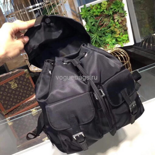 Replica Prada 1BZ811 Nylon Backpack Bag in Black 6