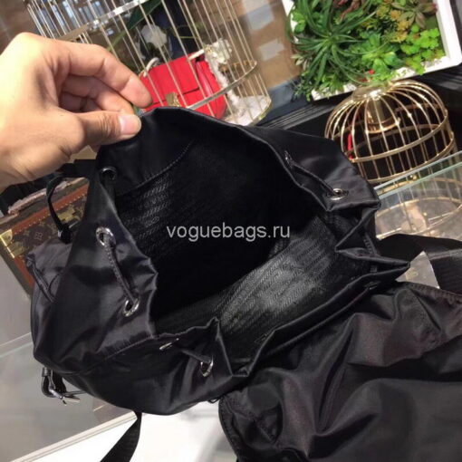 Replica Prada 1BZ811 Nylon Backpack Bag in Black 8