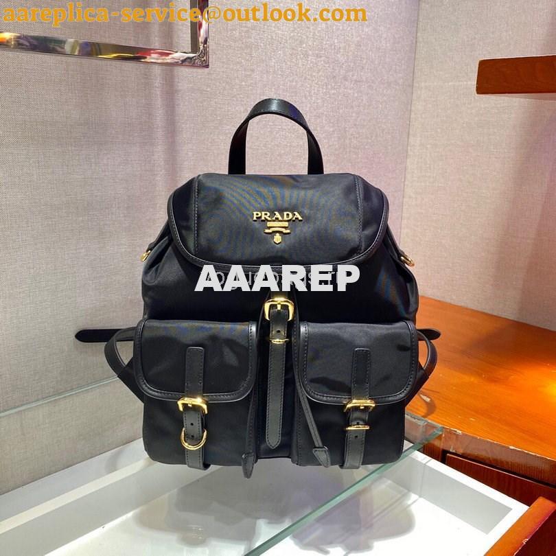 Replica Prada Robot Fabric Backpack 1BZ677 In Black Replica Prada Robot Fabric Backpack 1BZ677 In Black