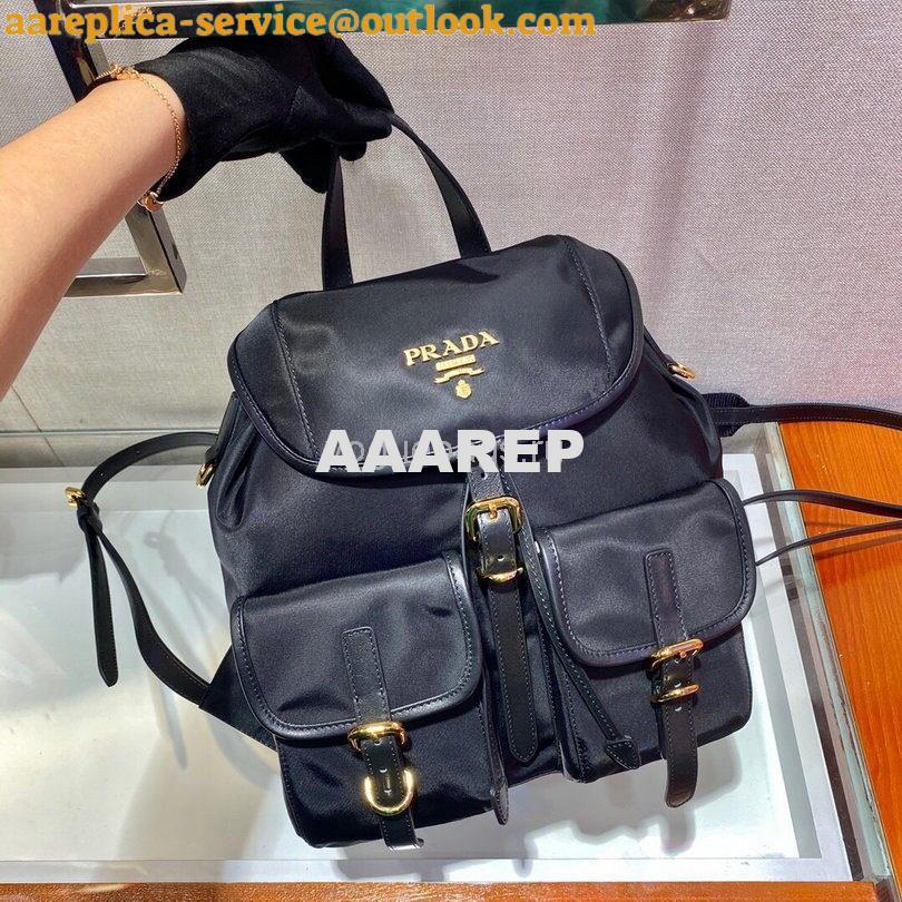 Replica Prada Robot Fabric Backpack 1BZ677 In Black 2 Replica Prada Robot Fabric Backpack 1BZ677 In Black 2