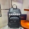 Replica Prada Re-Nylon and leather Backpack 2VZ092 Black 9