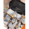 Replica Prada 2VZ074 Nylon Backpack Bag in Gray