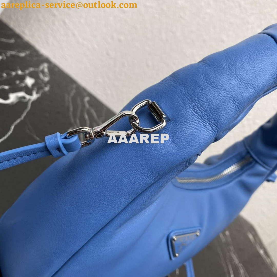 Replica Prada 1BA384 Prada Soft Padded Nappa Leather Mini Bag Light Blue 5 Replica Prada 1BA384 Prada Soft Padded Nappa Leather Mini Bag Light Blue 5