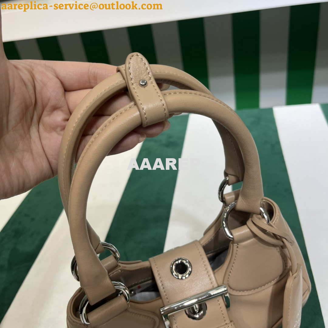 Replica Prada 1BA368 Moon padded nappa-leather bag Apricot 6 Replica Prada 1BA368 Moon padded nappa-leather bag Apricot 6