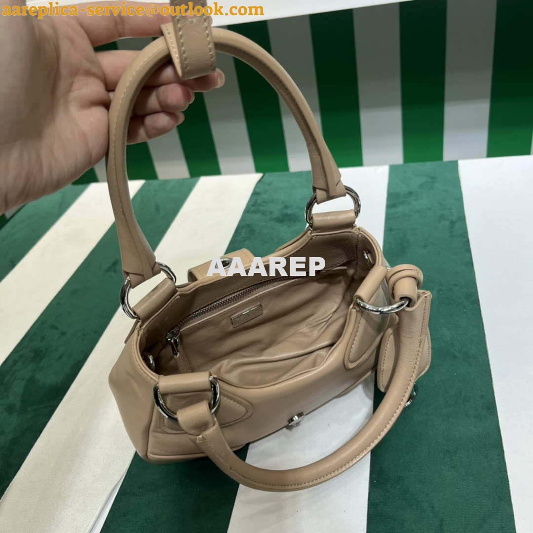 Replica Prada 1BA368 Moon padded nappa-leather bag Apricot 7 Replica Prada 1BA368 Moon padded nappa-leather bag Apricot 7