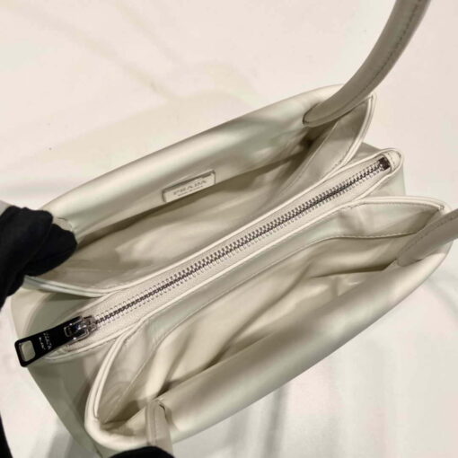 Replica Prada 1BA368 Leather mini-bag Bag White 6