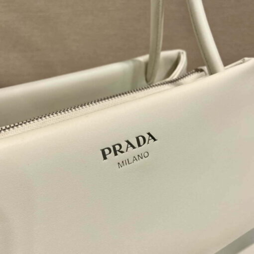 Replica Prada 1BA368 Leather mini-bag Bag White 7