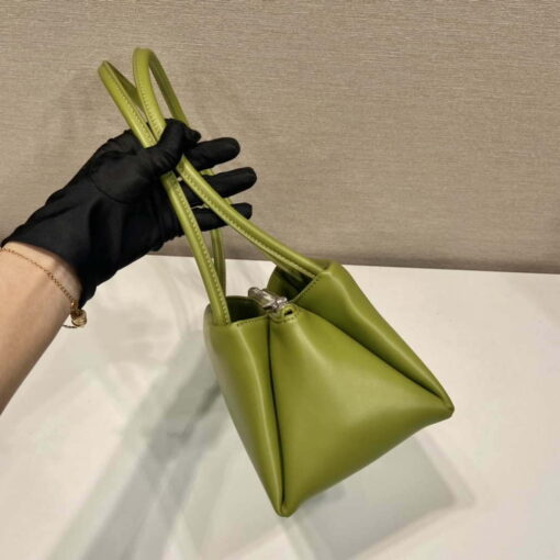 Replica Prada 1BA368 Leather mini-bag Bag Green 5