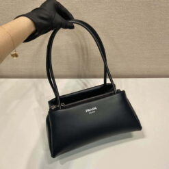 Replica Prada 1BA368 Leather mini-bag Bag Black 2