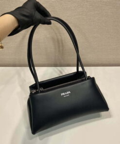 Replica Prada 1BA368 Leather mini-bag Bag Black 2