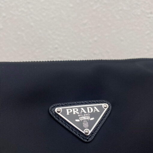 Replica Prada Nylon Prada Triangle shoulder bag 1BH190 Black 4