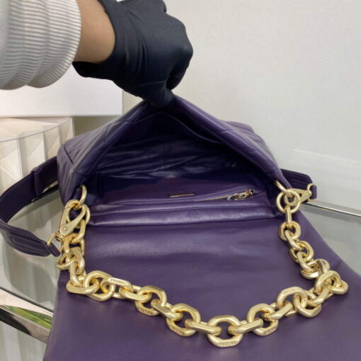 Replica Prada Padded nappa leather shoulder bag 1BD306 Purple 7