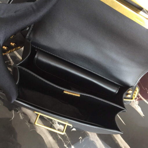 Replica Prada 1BD045 Cahier leather bag Grey with black 8