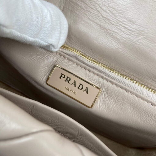 Replica Prada 1BD291 Prada System nappa leather patchwork bag Apricot 8