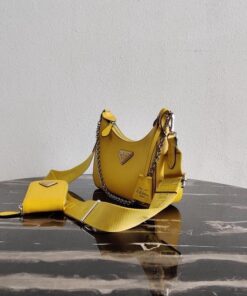 Replica Prada 1BH204 Prada Re-Edition 2005 Saffiano leather Bag in Yellow