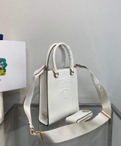 Replica Prada 1BA333 Small Saffiano leather handbag White 2