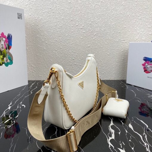 Replica Prada 1BH204 Prada Re-Edition 2005 Saffiano leather Bag in White