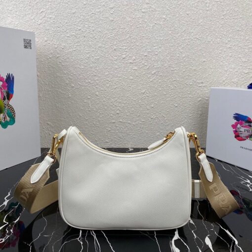 Replica Prada 1BH204 Prada Re-Edition 2005 Saffiano leather Bag in White 2