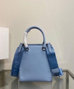 Replica Prada 1BA333 Small Saffiano leather handbag Blue 2