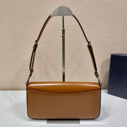 Replica Prada 1BD323 Brushed leather Prada Femme bag Brown 3