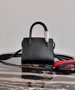 Replica Prada 1BA269 Saffiano Leather Prada Monochrome Bag Black