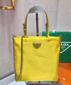 Replica Prada 1BA252 Nylon Handbag Yellow