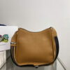 Replica Prada Leather hobo bag 1BC073 Tan