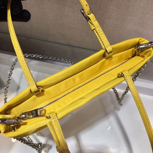 Replica Prada 1BA252 Nylon Handbag Yellow 6