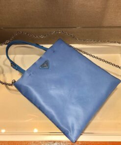 Replica Prada 1BA252 Nylon Handbag Blue