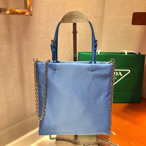 Replica Prada 1BA252 Nylon Handbag Blue 3