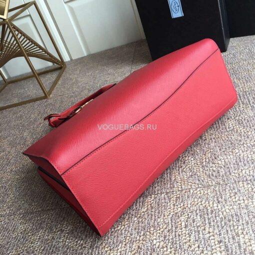 Replica Prada 1BA153 Large Saffiano Leather Handbag in Red 5