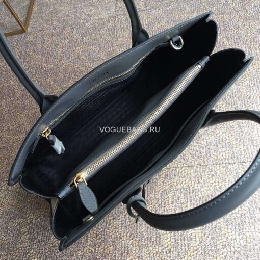 Replica Prada 1BA153 Large Saffiano Leather Handbag in Gray 7