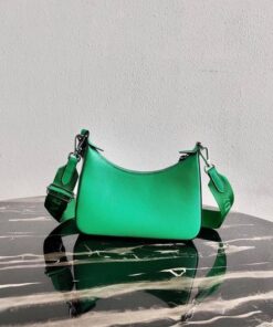Replica Prada 1BH204 Prada Re-Edition 2005 Saffiano leather Bag in Green 2