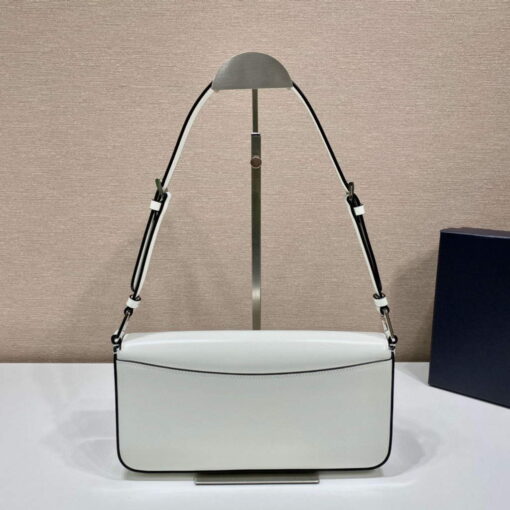 Replica Prada 1BD323 Brushed leather Prada Femme bag White 3