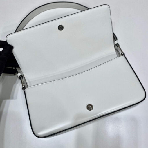 Replica Prada 1BD323 Brushed leather Prada Femme bag White 6