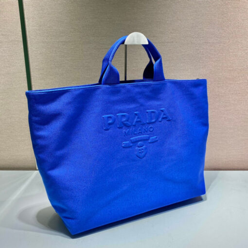 Replica Prada 1BG395 Drill tote Shoulder bag Blue 2