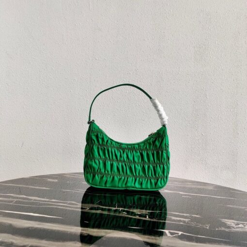Replica Prada 1NE204 Prada Nylon and Saffiano Leather Mini Bag in Green 2