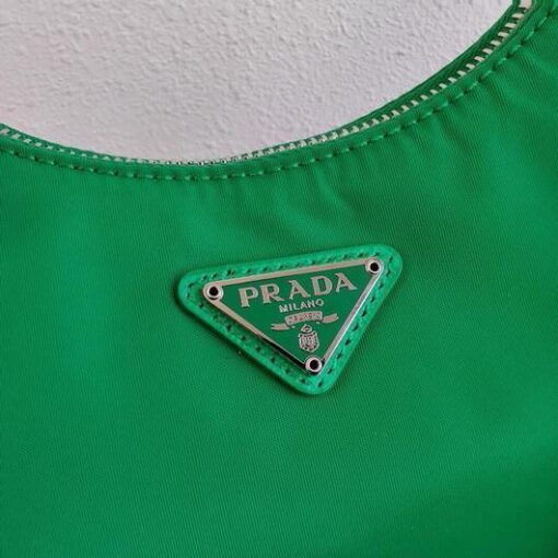 Replica Prada 1BH204 Prada Re-Edition 2005 Nylon Bag Green 4