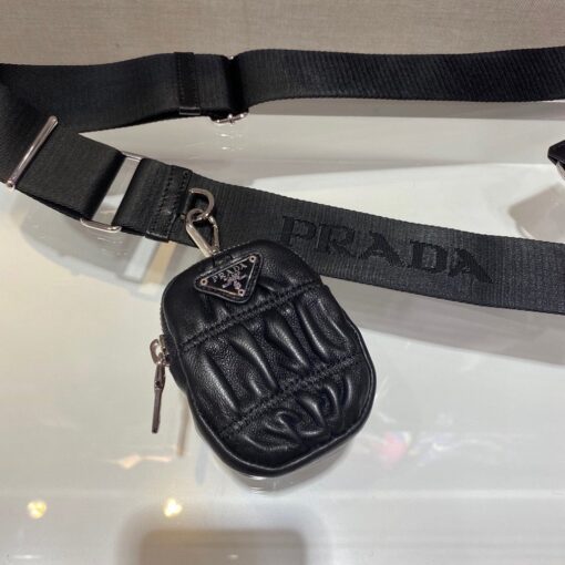 Replica Prada 1BH204 Mini Bags Prada Crossbody Leather bag In Black 6