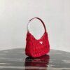 Replica Prada 1NE204 Prada Nylon and Saffiano Leather Mini Bag in Red