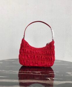 Replica Prada 1NE204 Prada Nylon and Saffiano Leather Mini Bag in Red 2