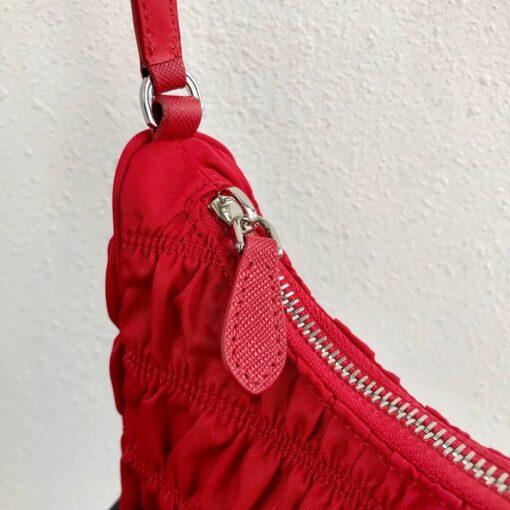 Replica Prada 1NE204 Prada Nylon and Saffiano Leather Mini Bag in Red 5