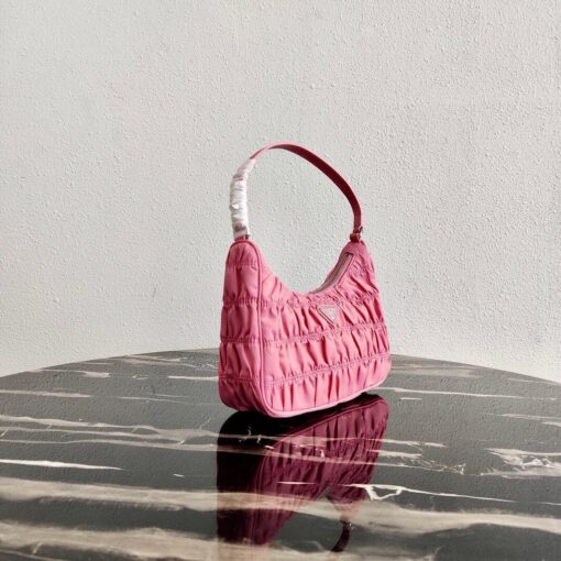 Replica Prada 1NE204 Prada Nylon and Saffiano Leather Mini Bag in Pink