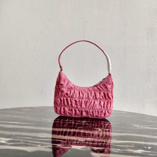 Replica Prada 1NE204 Prada Nylon and Saffiano Leather Mini Bag in Pink 2