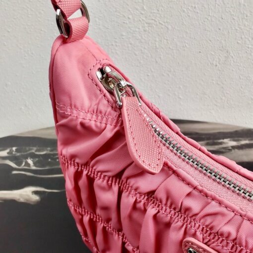 Replica Prada 1NE204 Prada Nylon and Saffiano Leather Mini Bag in Pink 5