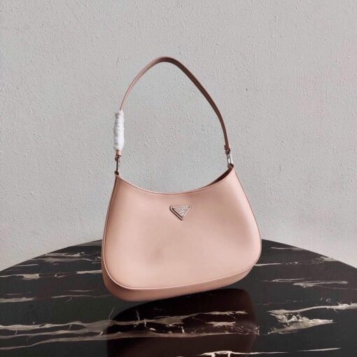 Replica Prada 1BC499 Prada Cleo Brushed Leather Shoulder Bag in Pink 3