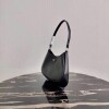 Replica Prada 1BC499 Prada Cleo Brushed Leather Shoulder Bag in Black