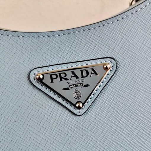 Replica Prada 1BH204 Prada Re-Edition 2005 Saffiano leather Bag in Light Blue 5