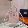 Replica Prada 1BA331 Small Brushed Leather Tote Light Green 10