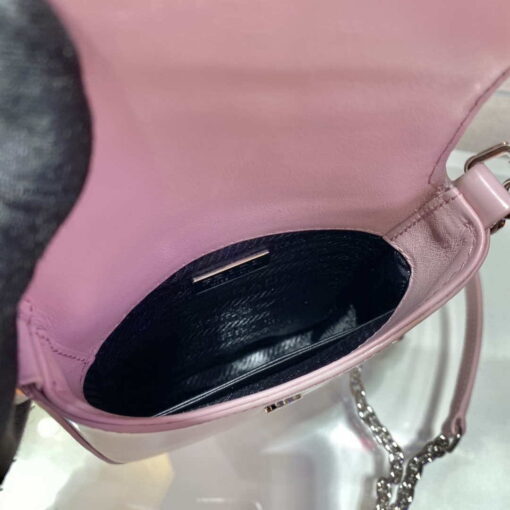 Replica Prada 1BH185 Mini Cleo BRUSHED Leather Pink 7
